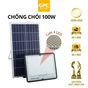 Đèn Pha Chống Chói Năng Lượng Mặt Trời [100W] GPC Solar PCC100GPC